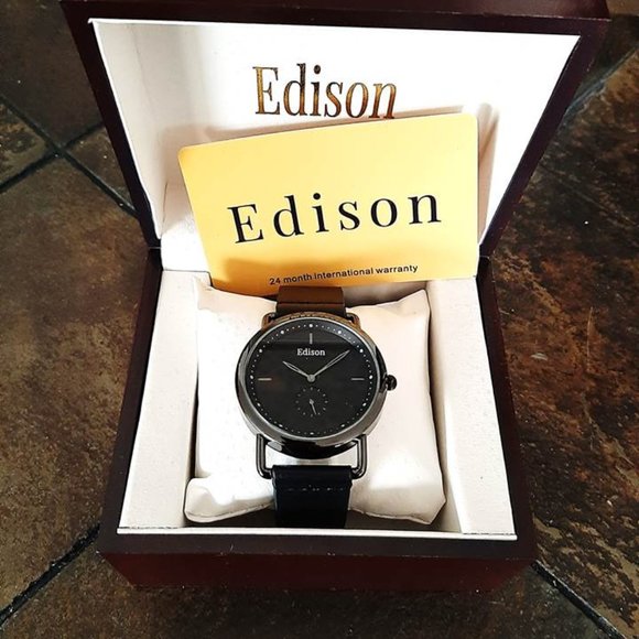 Edison Women's Sub Dial Watch In 3 Colors - Picture 3 of 8